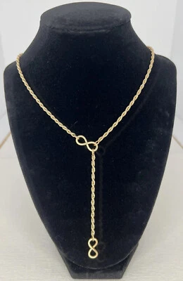 Collar Infinity Y Tono Dorado Marca Lucky Nuevo Con Etiquetas Foto 1 de 4