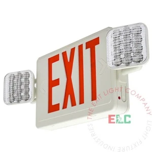 LFI Leuchten | Rote LED Ausstiegsschild Notlicht Selbsttest Kombi COMBOLG-R-W-ST - Bild 1 von 3