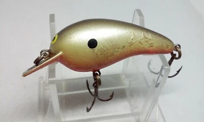 Bill Norman Lures BN Baby N Pearl/Black 2" Square Bill Crankbait fishing Lure - Image 1 of 4