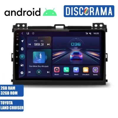 AUTORADIO ANDROID TOYOTA LAND CRUISER PRADO 2004-2009 STEREO AUTO TOUCH 9" WIFI - Immagine 1 di 4