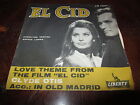 Clyde Otis El Cid Sophia Loren Italy 1963 Ost 45 Stunning Loren Cover Great Cond