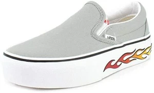 Vans [VN0A3TL1VUO] 🔥 SIDEWALL FLAME🔥 Slip-On PLATINUM US 2 UK 1.5 EUR 32.5 - Picture 1 of 4