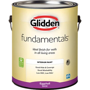 Glidden Fundamentals Interior Paint Thin Ice / Gray, Eggshell, 1 Gallon - Picture 1 of 9