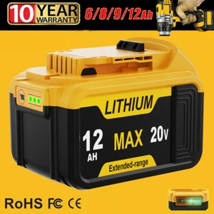 Battery For DeWalt 20V 20 Volt Max 3.5/8.0/12.0 AH Lithium Ion DCB206-2 DCB205-2 - Picture 1 of 16