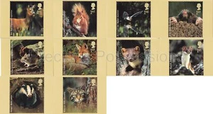 GB POSTCARDS PHQ CARDS NO. 268 USED REAR FDI 2004 WOODLAND ANIMALS PENCIL ADDRE - Picture 1 of 2