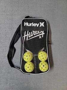 Hurley Pickleball Set with Carrying Case NWT 2 Paddles & 4 Balls Comfort Grip - Picture 1 of 4