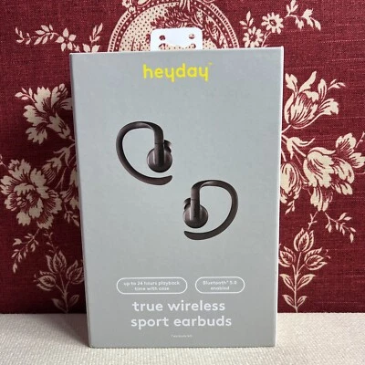 New Heyday True Wireless Sport Earbuds Bluetooth 5.0 Enabled Black TT2108 - Image 1 of 4