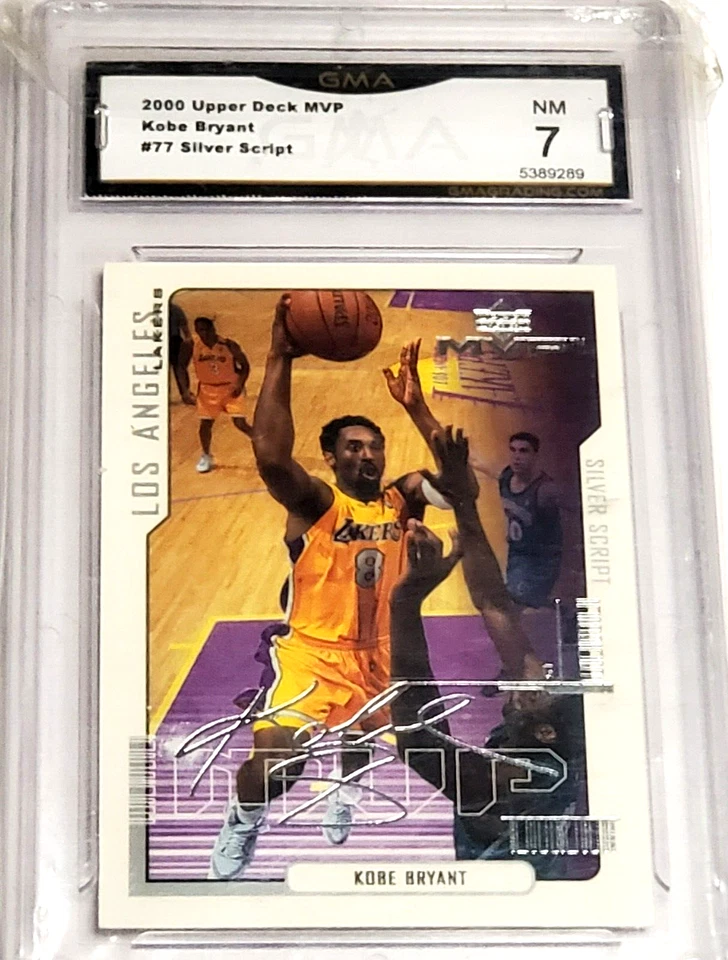 2000 Upper Deck MVP Kobe Bryant #77 Silver Script GMA-7 - Image 1 of 3