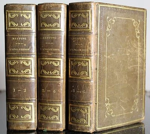 1828 Topography ENGLAND SCOTLAND WALES IRELAND / Depping Colored maps & plates  - Picture 1 of 12