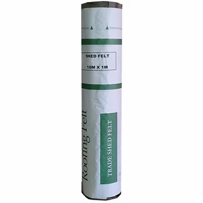 Rose Roofing Standard Shed Roof Felt Black Or Green Free Nails & Adhesive Option • 28.50£