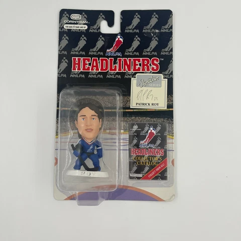 NHL Headliners Patrick Roy 3" Hockey Action Figure Avalanche 1996 Corinthian Cover