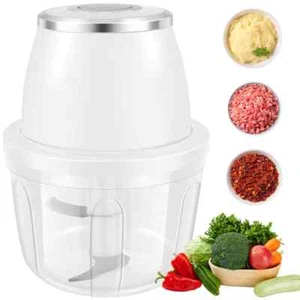 350ML Küche Elektrisch Zerkleinerer Mini Knoblauchhacker Obst Zwiebelschneider - Bild 1 von 12