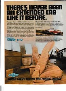 Original 1983 Chevrolet S-10 Extended Cab Pickup Magazine Ad - Picture 1 of 1