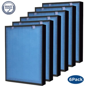 6 Pack Replacement Filter for MOOK, SimPure HP9 Air Purifier 4 Stage Filtration - Picture 1 of 7
