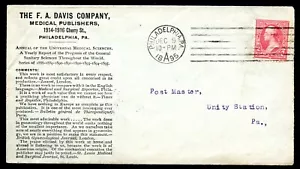 Primer bur. U.S. T III Iss. Cubierta de anuncio de 1895 de Davis Medical Publishers - Imagen 1 de 2