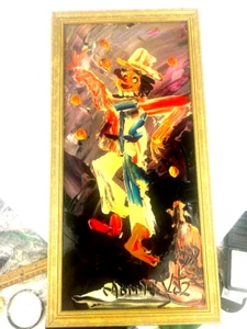 Morris Katz Original Oil Painting of JUGGLING CLOWN 19" x 10" Signed Framed1998 - Picture 1 of 5