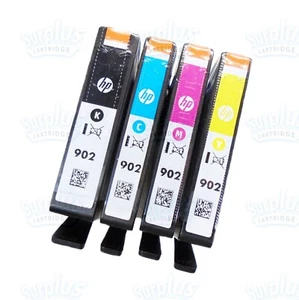 4pk Genuine HP 902 Black & 902 Color OfficeJet 6960 6965 6968 6978 6970 - Picture 1 of 5