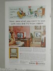 1955 General Electric TELEVISION SETS advertiseme, Portable Television, Clock-TV