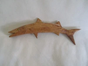 Handgeschnitzter Fisch Ornament 8 Zoll - Bild 1 von 5