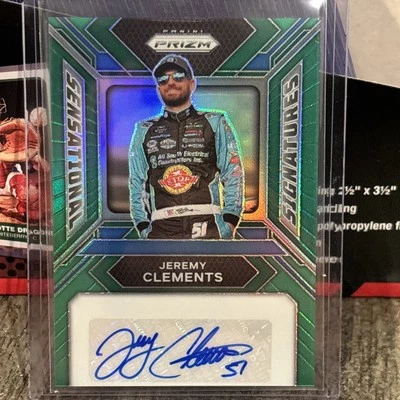 2024 Panini Prizm - Sensational Signatures Green Jeremy Clements Autograph - Image 1 of 4