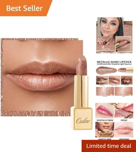 Oulac Metallic Glanz Lippenstift – Langanhaltend & Feuchtigkeitsspendend 4,3g - Bild 1 von 9