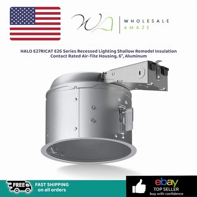 Iluminación empotrada HALO E27RICAT serie E26 remodelación poco profunda aislamiento Foto 1 de 4