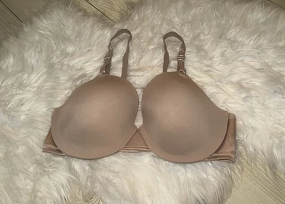 Warners 01593 This Is Not A Bra Full Coverage T Shirt Lined UW Womens 36B Beige - Image 1 of 4