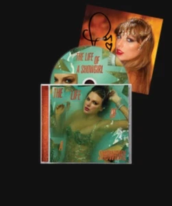 Taylor Swift Life of a ShowGirl CD & Hand Signed Photo 1 Presale Confirmed Order - Picture 1 of 1