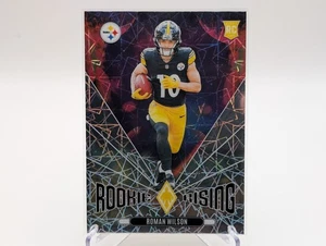 2024 Panini Phoenix ROMAN WILSON Rookie Rising LAZER Pittsburgh Steelers RC - Picture 1 of 2