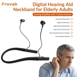 OTC Premium Nacken Hörgerät 32 Kanal Hörverstärker Für Senioren Mit Tinnitus - Picture 1 of 11