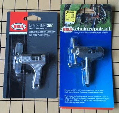 (2) NUEVO NOS BELL Kit de Reparación de Cadena de Bicicleta Quicklink Bicicleta Único Multivelocidad Foto 1 de 4