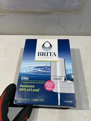 BRITA Elite Faucet Mount Filtration System Water Purification Chrome, - Image 1 of 4