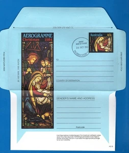 AEROGRAMMI AUSTRALIA - Natale, 40c, 1984, FDI-# - Foto 1 di 1