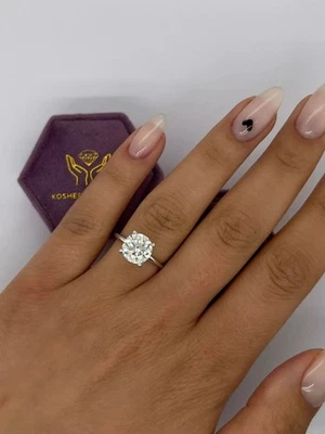 2CT Round Cut IGI Certified Lab Grown Diamond Solitaire Ring 950 Platinum - Image 1 of 4