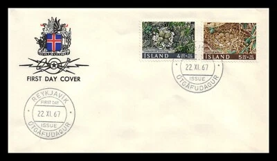 Iceland 1967 FDC, Birds Nests. Lot # 2. - Image 1 of 2