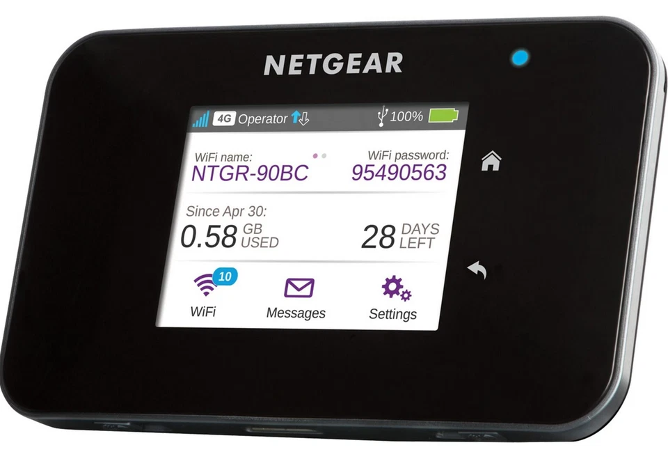 Netgear AirCard AC810S Mobile Hotspot 3G/4G LTE, WLAN, bis 15 Geräte, 600 MBit/s - Bild 1 von 2