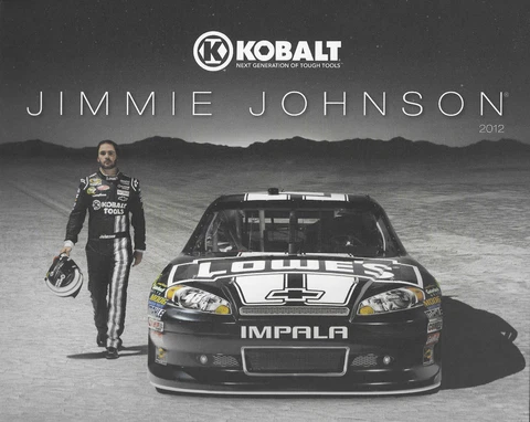 2012 JIMMIE JOHNSON "KOBALT RACING HENDRICK" #48 NASCAR SPRINT CUP POSTCARD Cover