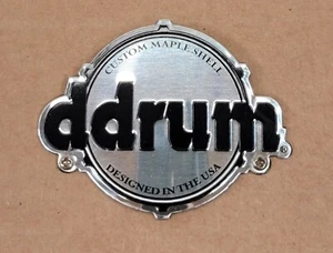 ddrum Custom Maple Shell Drum Badge with Mounting Screws - Picture 1 of 2