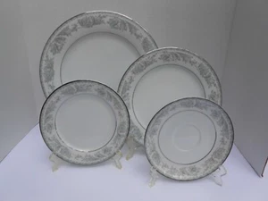 12 pc NORITAKE Belmont 5609 dINNER SALAD Bread PLATE Saucers - Picture 1 of 3