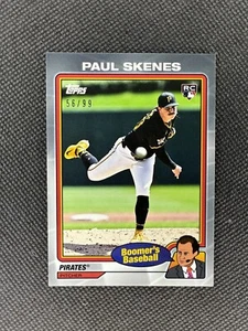 2024 Topps X Chris Berman Boomer's Paul Skenes Rookie #12 Silver Parallel /99! - Picture 1 of 2