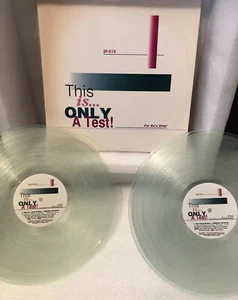 “ THIS IS ONLY A TEST “ 2x 12” CLEAR VINYL COMP MIXED ACID HOUSE SP-010 US 1989 - Picture 1 of 24