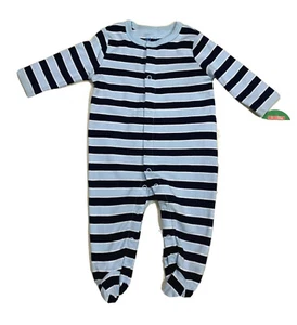 Circo Baby Boys' Girls' Size 6M 1-Piece Blue White Stripes Coveralls Outfit NWT - Picture 1 of 2