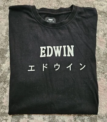 Edwin Japanese Logo T-Shirt Black Size M - Image 1 of 4