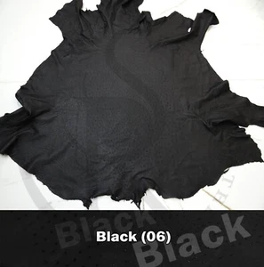 Ostrich Leather Hide, Black color 16 sqft 100% Genuine ostrich skin grade A - Picture 1 of 2