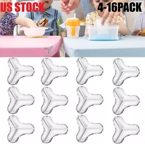 16Pcs Corner Baby Edge Protector Silicone Child Furniture Table Cushion Safety - Picture 1 of 12