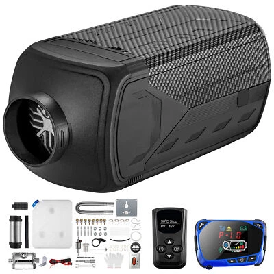5KW 12-24V Air Diesel Heater Night Fuel Heater LCD Remote for Car Caravan Truck - Image 1 of 4