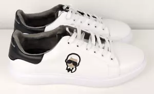 Taglia 13M - Sneaker da uomo KARL LAGERFELD KARL HEAD in pelle bianca - Foto 1 di 9