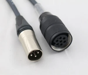 3,00 m Kabel für Neumann U87 XLR 3pol male auf  Großtuchelstecker 7pol female - Bild 1 von 4