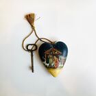 O Heilige Nacht Krippe, Kunstherz, Ornament, Herz mit Schlüssel