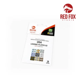 Red Fox Studio RFSQS-24014 - 1/24 EE. UU. Matrículas vol.02 - Nuevo - Imagen 1 de 1